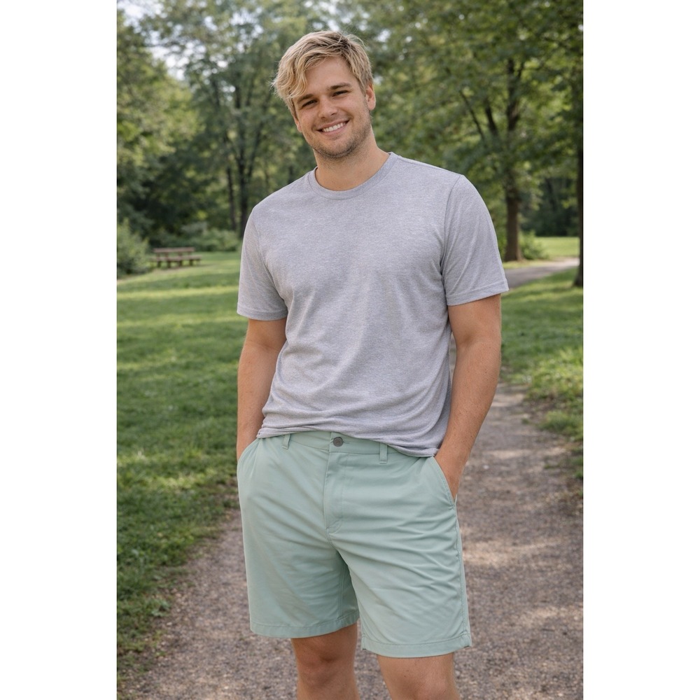 Free Planet Men XL Bright Mint Everyday Shorts Lightweight Stretch FS9P458MIEG